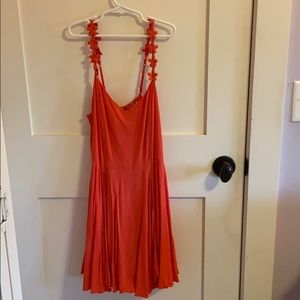 Coral summer dress